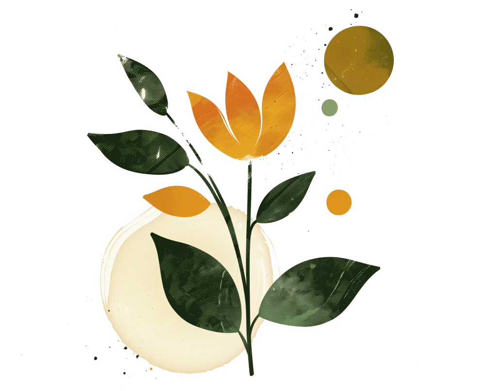 Illustration d'une fleur jaune